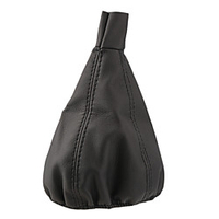 Universal Black Car Gear Head Dust Cover Vehicle Leather Gear Shift Knob Boot for Most car miniinthebox