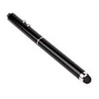 Universal Capacitive Screen Stylus Pen with A LED Pointer for Mobile Phones Tablets(Black)