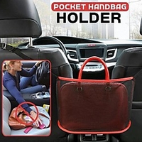 Universal Car Seat Side Organizer Mesh Auto Interior Travel Holder Hanging Bag Adjustable Storage Pocket For Handbag Bags Documents Phone Valuables