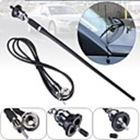 Universal Car Stereo 36cm Rubber Mast Antenna Roof Mount Aerial Radio Rod AM FM Replacement 130cm