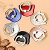 Universal Cartoon 360 Degree Finger Ring Mobile Phone Stand Holder Cat Head Ring Hook Bracket Mixed colors 10pcs