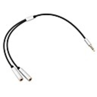 Universal Earphone Splitter Cable of 3.5mm Jack Male 1 to 2 Female Dual Y Splitter Earphone Headphone Audio Cable Adapter for all 3.5mm Earphones