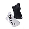 Universal Foot Shape Replacement Pedal Cover Set for Vehicle Brake/Clutch/Accelerator - Black