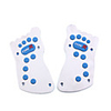 Universal Foot Shape Replacement Pedal Cover Set for Vehicle Brake/Clutch/Accelerator - Blue