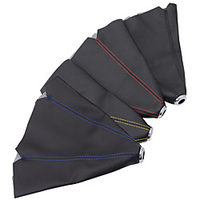 Universal Leather Short Shifter Collars Red Yellow Blue Black Stitch Shift Knob Shifter Boot Cover MT/AT miniinthebox
