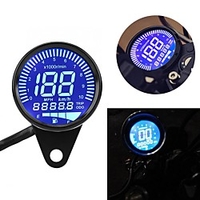 Universal Motorcycle LED Digital Speedometer Tachometer Speed Gauge Oil Level Meter Instruments Black motorsiklet aksesuarlari