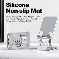 Universal Phone Holder Stand For iPhone 12 ProMax Metal Phone holder For Samsung Galaxy S21 Foldable Desk Stand For Huawei Xiaomi Mobile Phone miniinthebox