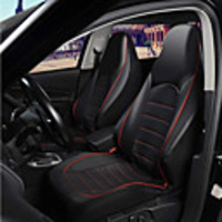 Universal PU Leather Car Front Seat Covers High Back Bucket Seat Cover Fit Most Cars Trucks SUVS 2 PCS Auto Seat Covers