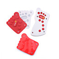 Universal Replacement Pedal Cover Set for Vehicle Brake/Clutch/Accelerator -Red