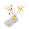 Universal Replacement Pedal Cover Set for Vehicle Brake/Clutch/Accelerator -Yellow