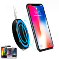 Universal Small Thin Round Wireless Charger For QI Standard Mobiles Wireless Charging