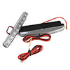 Universal White 8-LED Daytime Running Fog Lights for Car (Pair)