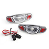 Universal White LED Side Marker Lights for Car (DC 12V/Pair)