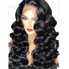 Unprocessed Virgin Hair 13x4 Lace Front Wig with Baby Hair Middle Part Brazilian Hair Loose Wave Natural Black Wigs with Natural Hairline Coloring With Bleached Knots miniinthebox