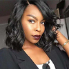 Unprocessed Virgin Hair 4x13 Closure Wig Middle Part style Brazilian Hair Burmese Hair Water Wave Deep Curly Black Wig Soft Natural Hairline Coloring With Bleached Knots Bleached Knots Women