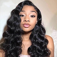 Unprocessed Virgin Hair 4x13 Closure Wig Middle Part style Brazilian Hair Burmese Hair Water Wave Deep Curly Black Wig Soft Natural Hairline Coloring With Bleached Knots Bleached Knots Women