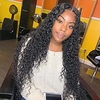 Unprocessed Virgin Hair 4x13 Closure Wig Middle Part style Brazilian Hair Burmese Hair Water Wave Deep Curly Black Wig Soft Natural Hairline Coloring With Bleached Knots Bleached Knots Women