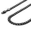 Urban-Jewelry Powerful Mens Necklace Black 316L Stainless Steel Chain 46,  54,  59,  66-cm,  (6mm) miniinthebox