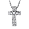 Urn Pendant Necklace Classic Cross Heart Fashion Classic Titanium Steel Silver 555 cm Necklace Jewelry 1pc For Christmas Gift Festival miniinthebox