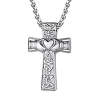 Urn Pendant Necklace Classic Cross Heart Fashion Classic Titanium Steel Silver 555 cm Necklace Jewelry 1pc For Christmas Gift Festival miniinthebox