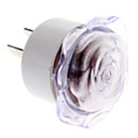 US Plug 0.5W 50-100LM Colorful Light Rose Shaped LED Spot Bulb (220V)