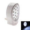 US Plug 13-LED Cold White Light Rechargeable Security Lamp (220V)