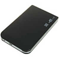 USB 2.0 2.5" SATA External Hard Drive Enclosure (Black)