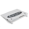USB 2.0 Foldable Laptop Cooling Pad with 4-Port Hub (White)