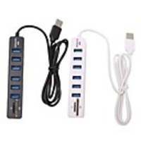 Usb 2.0 Hub 2 In 1 Card Reader Sd/Tf 6 Extender Hub Card Reader