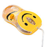 USB 2.0 Smiley Mouse (Yellow)