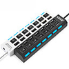 USB 2.0 to USB 2.0 USB Hub 7 Ports With Switch(es)