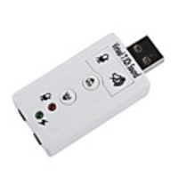 USB 2.0 Virtual 3D 7.1 Channel Audio Sound Card Adapter