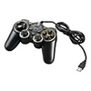 USB 2.0 Wired Double-Shock 2 Gaming Controller for PC (Black)