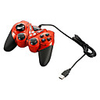 USB 2.0 Wired Double-Shock 2 Gaming Controller for PC (Red)