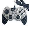 USB 2.0 Wired Double-Shock 2 Gaming Controller for PC (White)