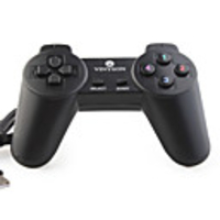 USB 2.0 Wired Gaming Controller for PC (Black)