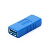 USB 3.0 A Type Female to Female Coupler Connector Adapter Extender Blue