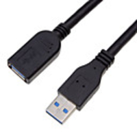 USB 3.0 Male to Female Extender Cable Black (1.5m)