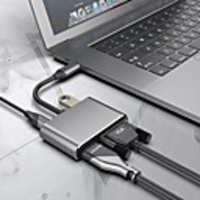 USB 3.1 Type C / USB 3.0 Type C Adapter Cable / Adapter / Converter,  USB 3.1 Type C / USB 3.0 Type C to HDMI 2.0 / VGA / USB 3.0 Adapter Cable / Adapter / Converter Male - Female 4K2K