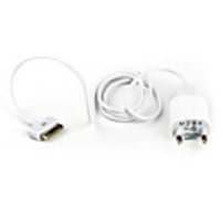 USB AC Adapter with USB cable for iPhones and Kindles (EU Plug)