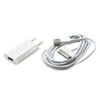 USB AC Power Charger Adapter with 200cm USB Cable for iPhone and iPod (100~240V,  EU Plug)