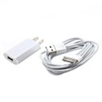 USB AC Power Charger Adapter with 200cm USB Cable for iPhone and iPod (100~240V,  US Plug)
