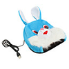 USB Blue Rabbit Style Hand Warmer and Mouse Pad