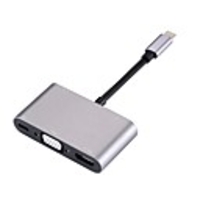 USB C HDMI VGA Adapter Usb C Hub to Usb3.0 Usbc Charge 3.5mm Aux Jack Cable Multiport Converter for Macbook2020 Smart Phone