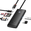 USB C Hub Multiport Adapter Baseus 6 in 1 USB Hub for Laptop with 4K HDMI 100W PD 2USB 3.0 SD/TF Card Slots Slim USB C Dock for MacBook Pro iPad,  Dell,  HP,  Surface and More USB C Devices miniinthebox
