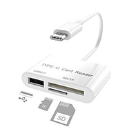 USB C Type C Card SD Reader Adapter Cable SD Micro SD TF Connection Smart Memory Card reader Type-C Port miniinthebox