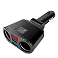 Usb Car Charger 3.1A Car Cigarette Lighter Socket Splitter Plug LED Car Charger Adapter 90W Detection For Phone MP3