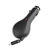 USB Car Charger with USB Data Cable for HTC HD2/Nexus one/Desire - Black (92cm-Length)