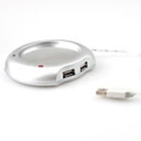 USB Coffee and Tea Warmer with 4 Port USB 1.1 Hub