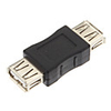 USB Convertor,  A Female USB2.0 to USB2.0 A Female Adapter Converter(Black)